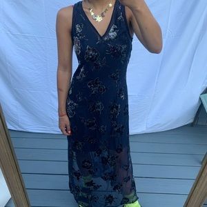 anthropologie HD in Paris velvet burnout dress